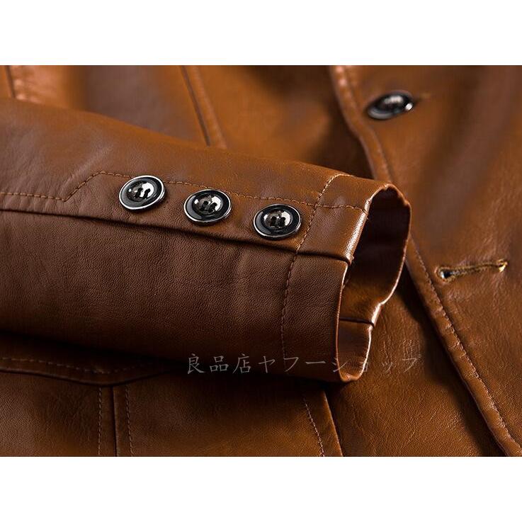 革ジャン メンズ ライダース レザージャケット 冬 50代 40代