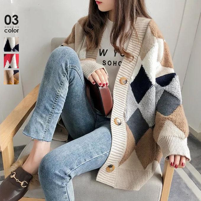 ニット セーター カーディガン レディース コーデ 韓国風 人気 40代 長袖 前開き 大きいサイズ ゆったり おしゃれ 代 30代 50代 Seki 良品店ヤフーショップ 通販 Yahoo ショッピング