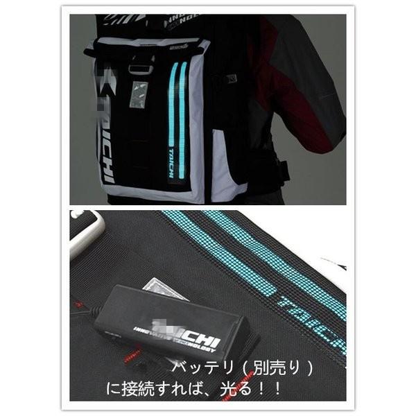 自転車 バイク リュック LED セーフティーライト内蔵 光る 自転車 バイク リュック LED セーフティーライト内蔵 光る