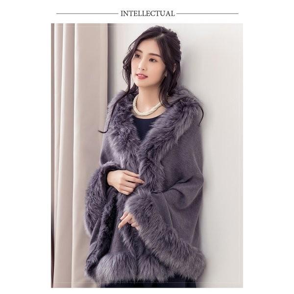 ファーショール 結婚式 ボレロ ウェディング レディース ファー