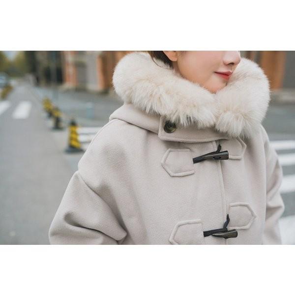 ダッフルコート レディース ファー付き ウールコート ダッフル コート ウール混 フード付き 通勤 通学 秋冬 ファー ダッフルコート 学生 カジュアルlqklw Sekicxj Lqklw 良品店ヤフーショップ 通販 Yahoo ショッピング