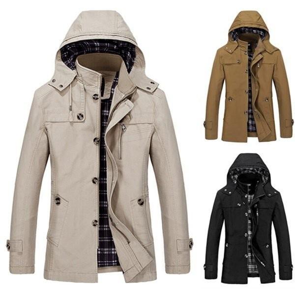 モッズコート メンズ 秋冬 メンズコート ロングコート パーカー メンズジャケット ミリタリー ブラック カーキ アウター大きいサイズ 最安値挑戦