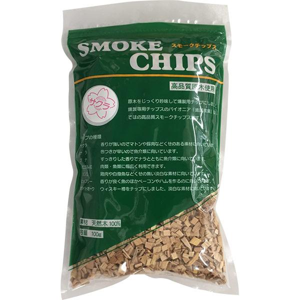 即日出荷 進誠産業 スモークチップ サクラ 100g｜sekichu