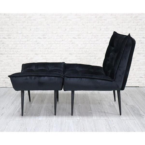 アーバン通商 2人掛けソファー 黒 直送 日時指定不可 アーバン通商 URBAN スタイリッシュソファ 1P＋