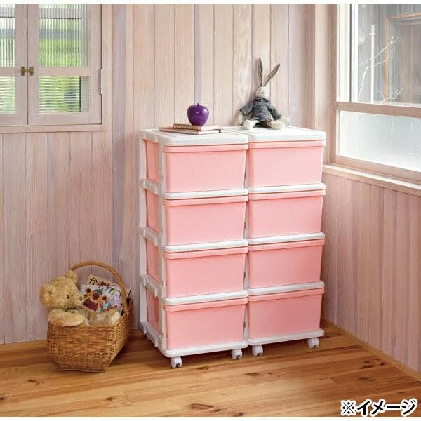 4段チェスト　ピンク＆ブルー JEJアステージ 直送 日時指定不可 JEJ シーズユニット 4段チェスト WH