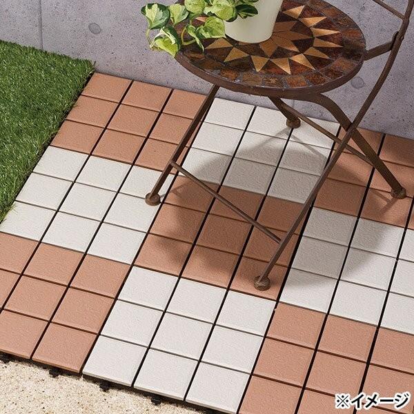 武田コーポレーション ジョイントタイル 3×3 JTM-30BR ブラウン 庭