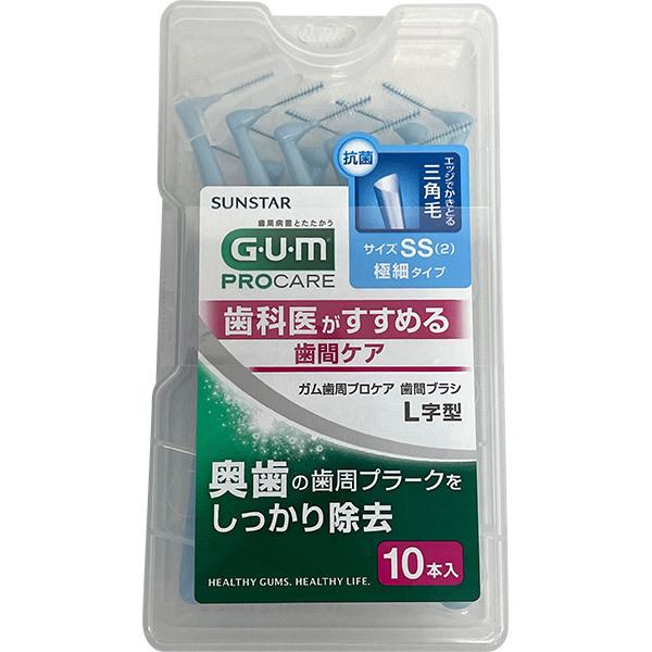 最初の ※ラッピング ※ サンスター GUM 歯間ブラシ L字型 SS 10本入 italytravelpapers.com italytravelpapers.com