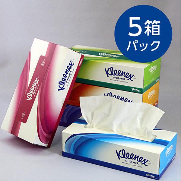 クリネックス クレシア ティシュー 180組×5箱 お一人様12個まで