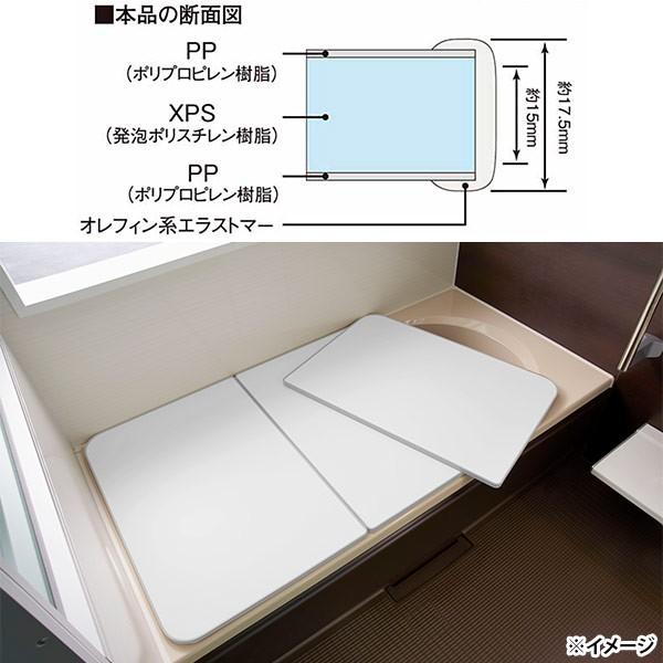 直送 日時指定不可 東プレ さめにくい風呂ふた ECOウォームneo グレー 78×158cm W-16 沖縄・離島配送不可｜sekichu｜04