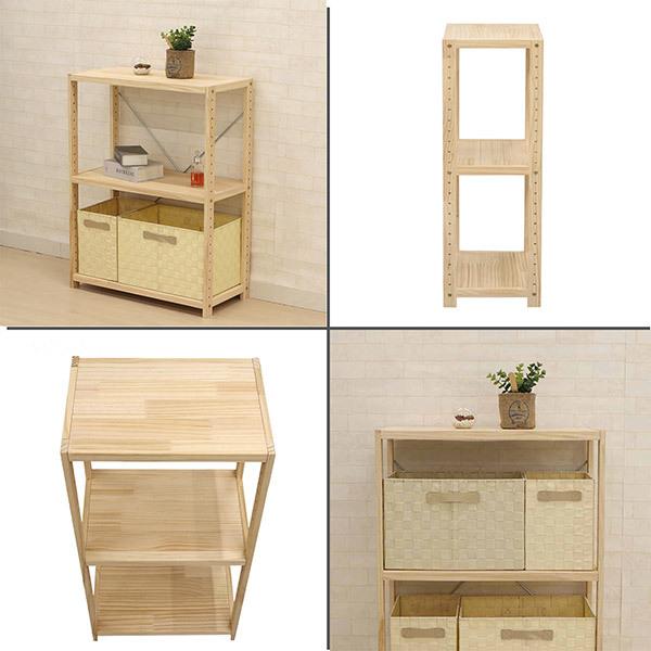 エイ・アイ・エス 直送 日時指定不可 パインラック3段60 NA HZPR-3D62