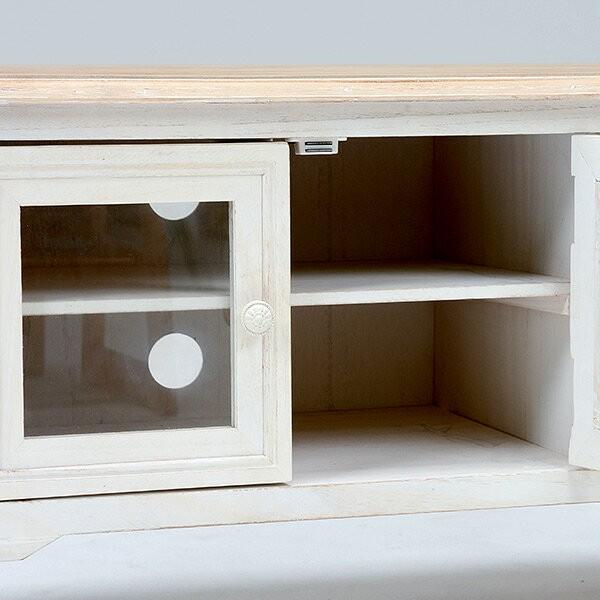 萩原ブロカントシリーズ テレビ台 120ホワイト MTV-7323WH HAGiHARA（萩原） ブロカントテレビボード(ホワイト・幅120×奥行40×高