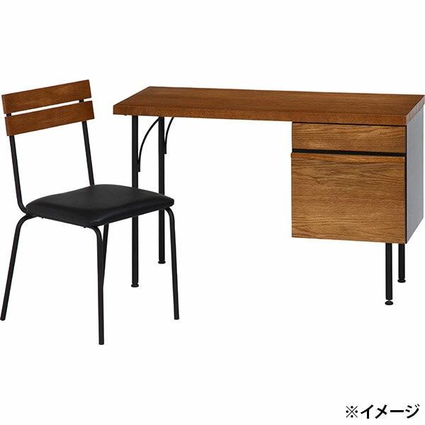 【未使用品】デスク　サイドテーブル　ブラウン&ブラック 直送 日時指定不可 不二貿易 デスク レアル ブラウン JC-9002 机