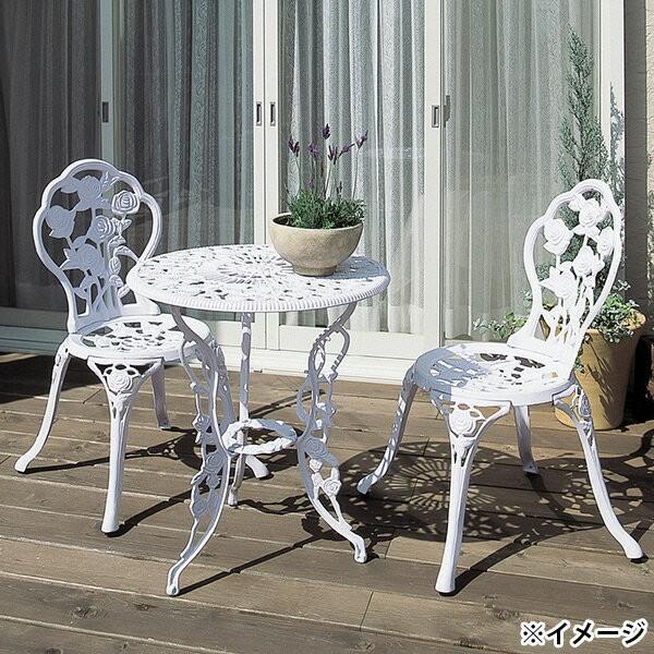 タカショー 即日出荷 テーブルセット ローズホワイト 60Φ SGT-15WN