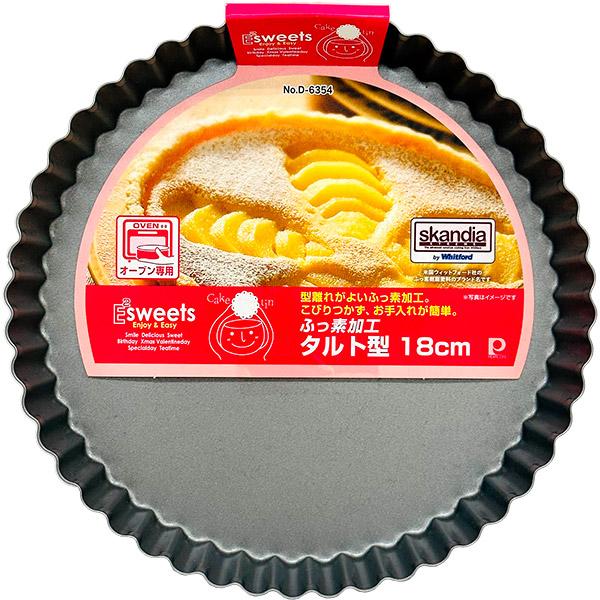 パール金属 即日出荷 EEスイーツ ふっ素加工 タルト型 18cm D-6354