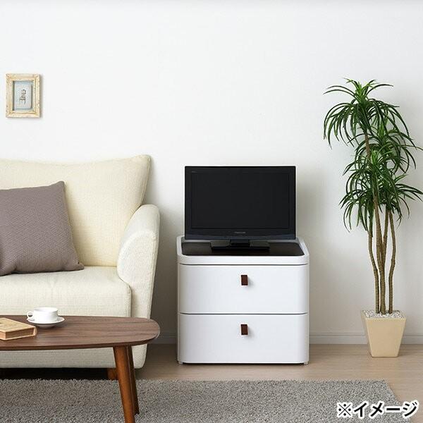 squ+ 直送 日時指定不可 サンカ ロイヤルドロアー 542 2段 幅54.5cm ホワイト RD-542WH/DBR チェスト 沖縄・離島 ...