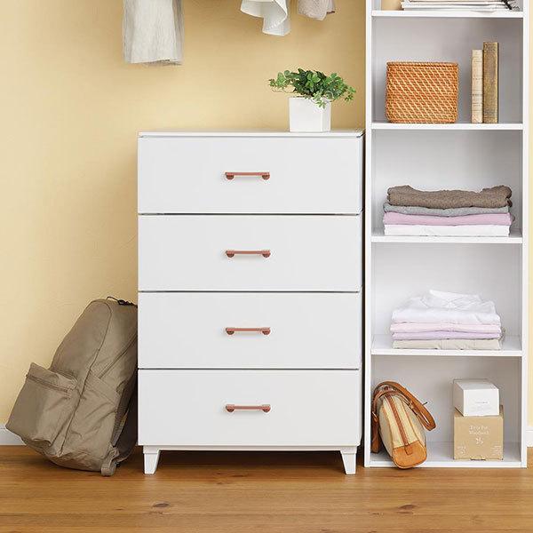 SANKA（サンカ） 即日出荷 LCチェスト 4段 幅56cm ライトグレー LCC