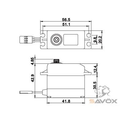 SAVOX SW-0231MG ウォータープルーフ デジタルサーボ【サボックス日本総代理店】｜sekido-store｜03