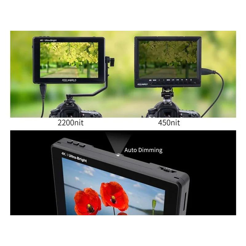 FEELWORLD LUT7 7インチ フィールドモニター 超高輝度 2200nit カメラ