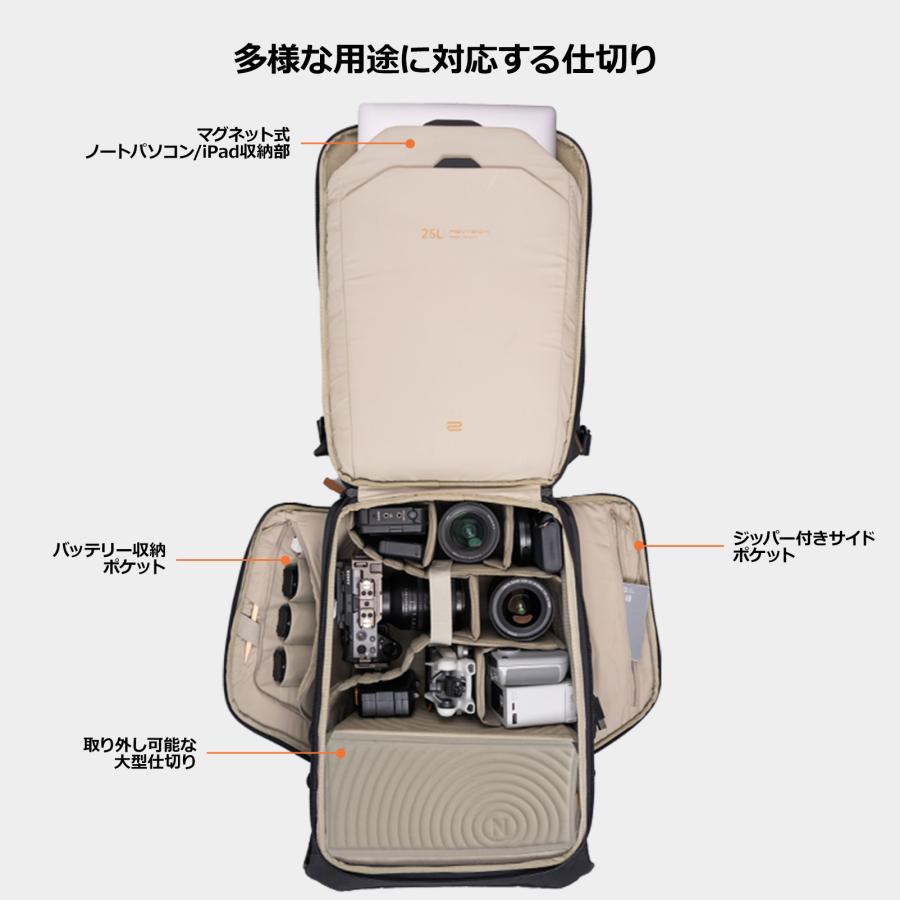 PGYTECH OneGo 2 バックパック 20L (サンドカーキ)【ピージー 