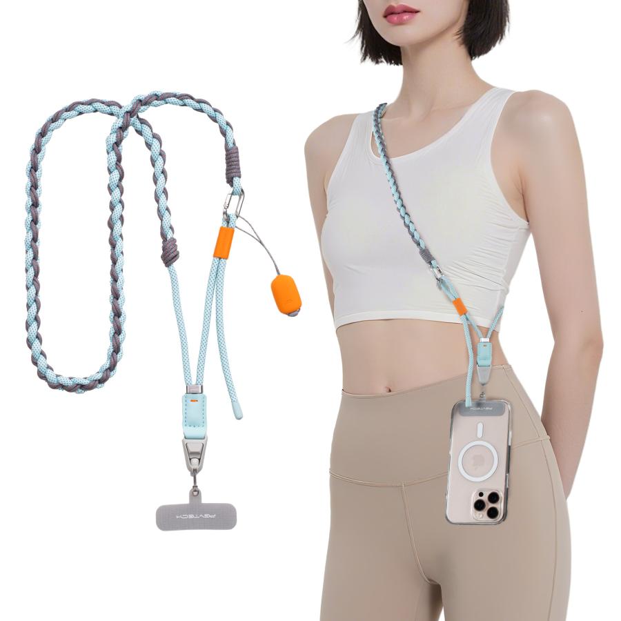 PGYTECH LinkGo スマートフォン ストラップ (シーブルー) Braided-Sleek【ピージーワイテック日本総代理店】 | PGYTECH | 01