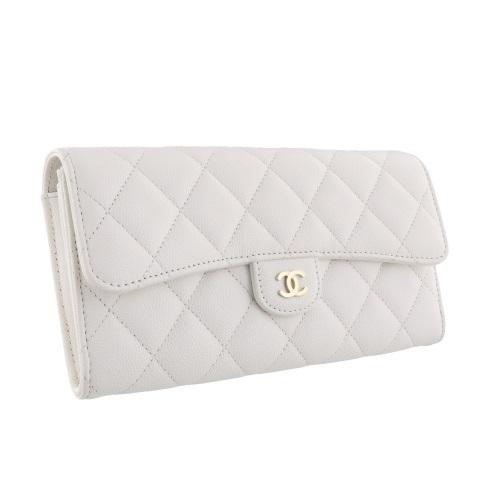 CHANEL（シャネル） 長財布 レディース マトラッセ ホワイト AP0241