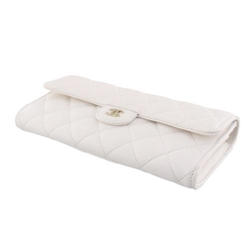 CHANEL（シャネル） 長財布 レディース マトラッセ ホワイト AP0241