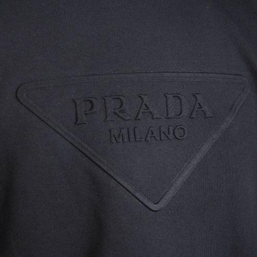 PRADA プラダ Tシャツ メンズ Lサイズ ブラック UJN773 S 212