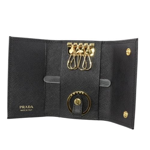 PRADA プラダ キーケース レディース ブラック 1PG004 QHH F0002 PRADA プラダ キーケース レディース ブラック 1PG004 QHH F0002