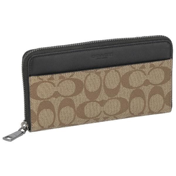 最上の品質な COACH OUTLET コーチ アウトレット 長財布 メンズ タン