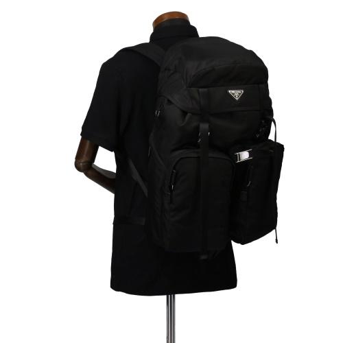 PRADA 2VZ019 TESSUTO L バックパック PRADA（プラダ） リュックサック メンズ TESSUTO ブラック PRADA