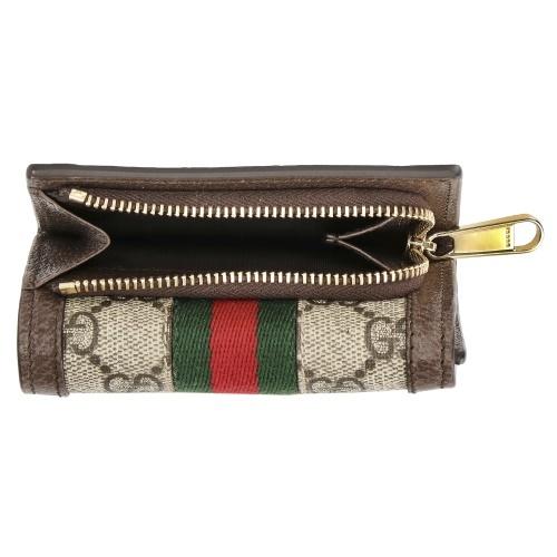 GUCCI グッチ 三つ折り財布 レディース オフィディア ブラウン GUCCI グッチ 三つ折り財布 レディース オフィディア ブラウン