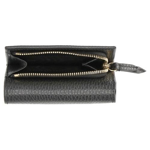 GUCCI グッチ 三つ折り財布 レディース GGマーモント ブラック GUCCI グッチ 三つ折り財布 レディース GGマーモント ブラック