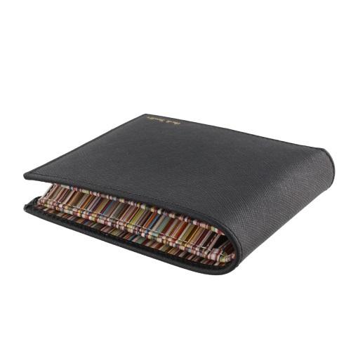 Paul Smith（ポール・スミス） 二つ折り財布 メンズ ブラック M1A