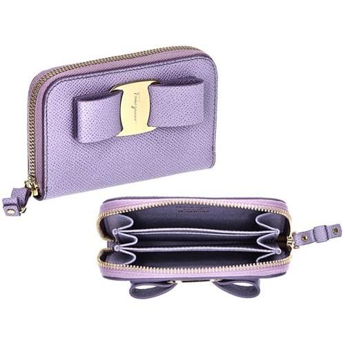 FERRAGAMO Ferragamo フェラガモ カードケース ヴァラ リボン
