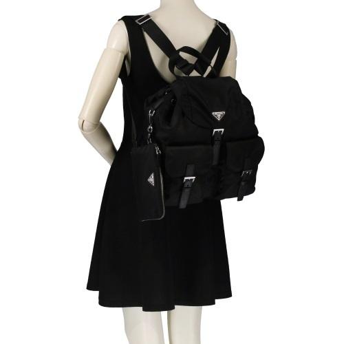 PRADA プラダ リュックサック レディース ブラック 1BZ811 V OTO PRADA プラダ リュックサック レディース ブラック 1BZ811 V OTO