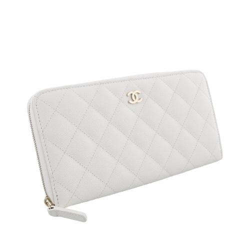 シャネル CHANEL 長財布 レディース ホワイト AP0242 Y33352 10601