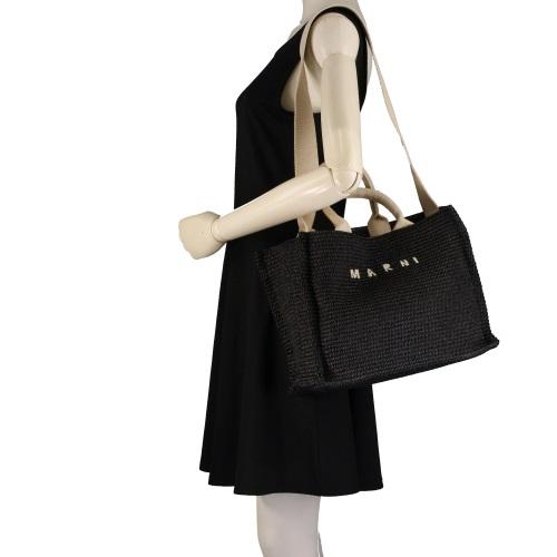 MARNI（マルニ） トートバッグ かごバッグ カゴ レディース ブラック