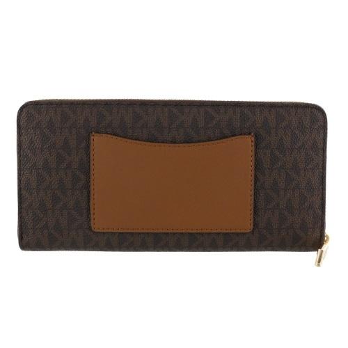 MICHAEL KORS ダークブラウン 長財布 MICHAEL KORS 長財布 ブラウン ゴールド - メルカリ