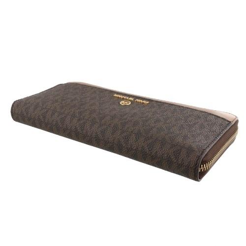 MICHAEL KORS ダークブラウン 長財布 MICHAEL KORS 長財布 ブラウン ゴールド - メルカリ