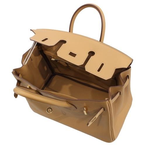 HERMES（エルメス） バーキン25 ビスキュイ ヴォースイフト ゴールド