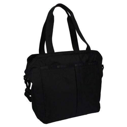 美品 レスポートサック トートバッグ ブラック 黒 大容量 DELUXE ZIPTOP TOTE/リサイクルドブラックJP / LeSportsac