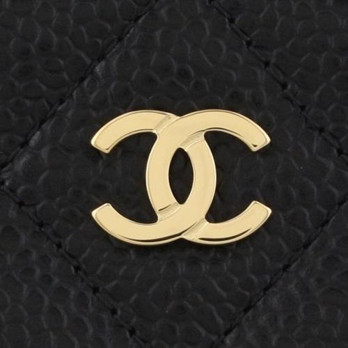 CHANEL シャネル カードケース レディース ブラック AP0213