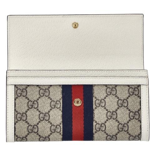 GUCCI グッチ 長財布 レディース オフィディア ホワイト 523153 GUCCI グッチ 長財布 レディース オフィディア ホワイト 523153