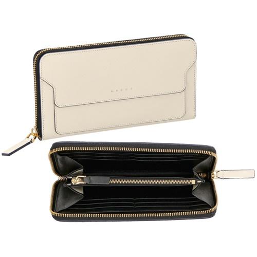 未使用　MARNI マルニ　ラムレザー シャーリング長財布　 MARNI（マルニ） 長財布 レディース ホワイト PFMOE11U07 LV520 Z572B