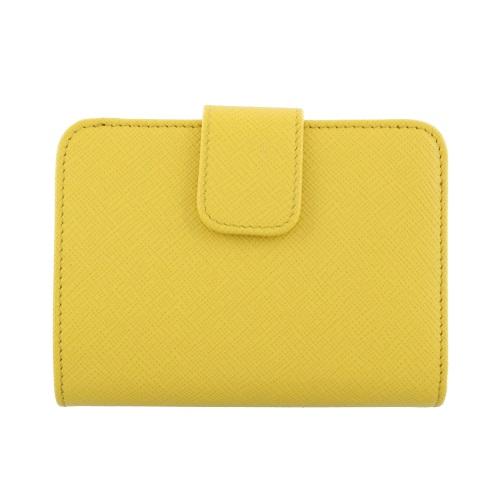 PRADA プラダ 二つ折り財布 レディース サフィアーノ イエロー PRADA プラダ 二つ折り財布 レディース サフィアーノ イエロー