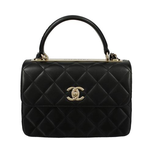 CHANEL シャネル ハンドバッグ レディース ココマーク ブラック CHANEL シャネル ハンドバッグ レディース ココマーク ブラック