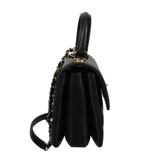 CHANEL シャネル ハンドバッグ レディース ココマーク ブラック CHANEL シャネル ハンドバッグ レディース ココマーク ブラック