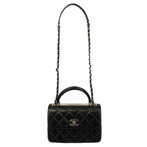 CHANEL シャネル ハンドバッグ レディース ココマーク ブラック CHANEL シャネル ハンドバッグ レディース ココマーク ブラック