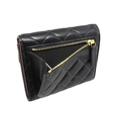 CHANEL シャネル 三つ折り財布 レディース ブラック AP0231
