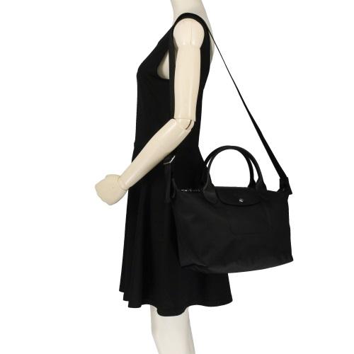 ロンシャン トートバッグ レディース ブラック ル プリアージュエナジーハンド S LONGCHAMP L1512 HSR 001 BLACKの画像